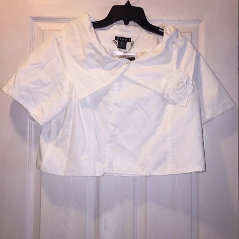 Dimri white cropped blouse